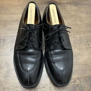 Allen Edmonds Mens Size 10D Black Leather Ashton Oxford‎ Split Toe Shoes EUC